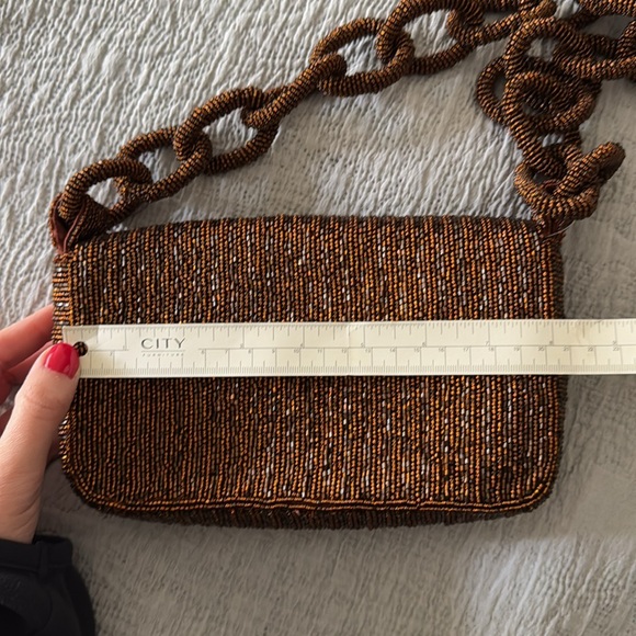 Anthropologie Beaded Shoulder Bag with Beaded Chain Strap - Picture 11 of 13